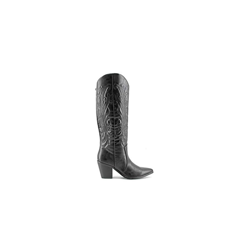 Botas altas Camperas Cowboy negras - Boho Chic