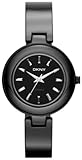 DKNY Women's NY8727 Black Ceramic Quartz Watch with Black Dial