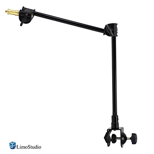 LimoStudio 360 Degree Rotating Magic Arm with Table Mounting Clamp and 1/4-inch Threaded Mounting Stud for Photo/Video Studio, AGG2495