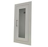 Larsens 2409-R2 Recessed Fire Extinguisher Cabinet-White Baked Enamel