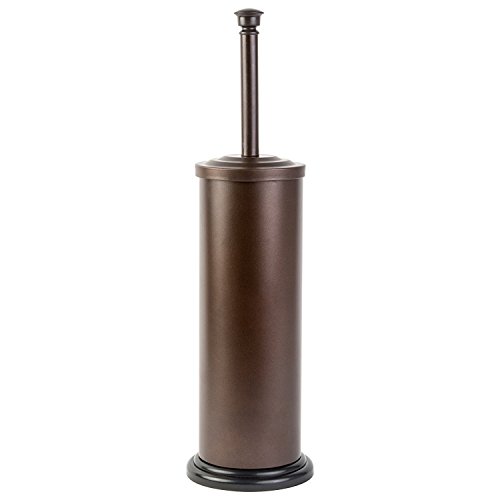 Richards Homewares Toilet Brush with Holder Bathroom Cleaning Brush with Matching Stand â€“ Bronze