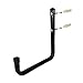 Heavy Duty Garage Hooks and Hangers Organizer - Wall Mount Garage Hanging Storage Utility Hooks for Ladders, Bike and Tools Black 6 Pack (Black Hook)