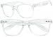 Clear White Wayfarer Style Prescription Reading Glasses Black +1.00 - +3.50 Readers