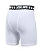 Under Armour Boys' HeatGear Armour Fitted Shorts – Mid, White (100)/Black, Youth Medium