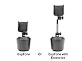 WeatherTech CupFone - Universal Adjustable Portable Cup Holder Car Mount for Cell Phones - Select from Multiple Configurations - CupFone/CupFone with Extension/Extension/Billet Alluminum Knobs