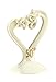Hortense B. Hewitt Pearl Rose 50th Wedding Anniversary Cake Topper (10986)