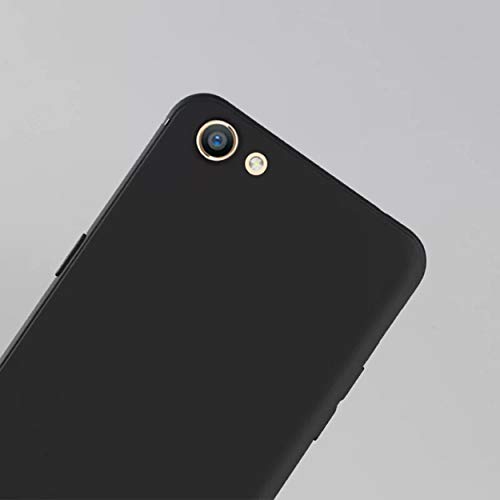 Ankirant Flexible Rubber Soft Shockproof Full Body Protection Back Case Cover for Vivo V5/V5s/Y66/Y67 (Black)