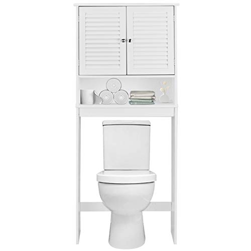 Giantex OverTheToilet Bathroom Storage Space Saver with 2 Door