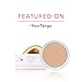 100% PURE Cream Foundation Concealer Face Makeup Medium to Full Matte Coverage - Rich Hydrating Balance for Dry Skin - Vegan Fruit Pigmented White Peach Color (Light with Warm Undertone) - 0.32 oz