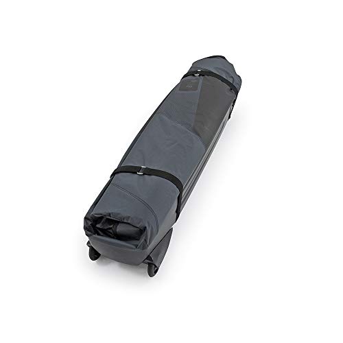 B&W International Padded Lightweight Zippered Bike Bag and Case II with 4 Wheels, Black - Thumbnail 2