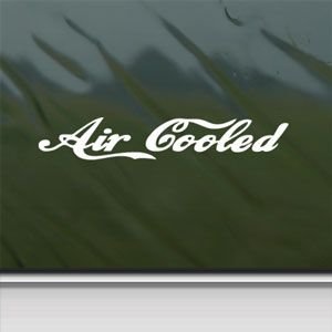 image for faststicker Air Cooled White Sticker Decal Vw Motorcycle Hang Glider W