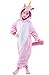 Newcosplay Children Unisex Pajamas Kids Animal Costume Cosplay Sleeping Wear (125, Pink Flying Horse)