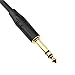 DISINO 1/8 to 1/4 Stereo Cable, Heavy Duty 3.5mm Mini Jack TRS to 6.35mm Jack TRS Audio Interconnect Path Cord Lead - 6.6 feet