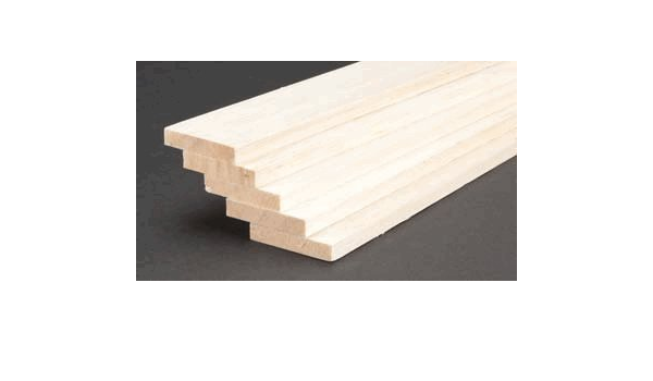 Amazon Com Balsa Wood 1 2 X 2 X 36 2 Toys Games