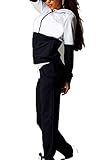 Fanala Women's Cotton 2PCS Sport Pullover Hoodie Tracksuit Sweatshirt Sweatpant Set