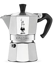 Bialetti - Moka Express: Iconic Stovetop Espresso Maker, Makes Real Italian Coffee, Moka Pot 6 Cups (9 Oz - 270 Ml) , Aluminium, Silver