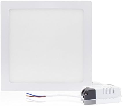 xtf2015 Super Bright Ultra-thin LED Panel Light Ceiling Lamps Recessed Light Fixture Kit with Led Driver-6W Square, Warm White 3000-3500K, 4.7"x4.7"