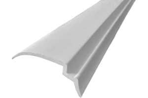 CBW KC Hardware White 72" Long Snap in Vinyl Glazing Bead - 4-Pack | Durable Weather-Resistant Window Frame Seal | Easy Install | Residential & Commercial Use