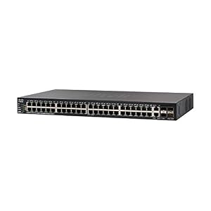 Cisco SG550X-48 Stackable Managed Switch with 48 Gigabit Ethernet (GbE) Ports, 2 x 10G Combo, 2 x SFP+, L3 Dyamic…