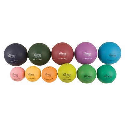 Aeromat Ecowise Non Bouncing Physical Therapy Ball, 2-Pound, Salmon