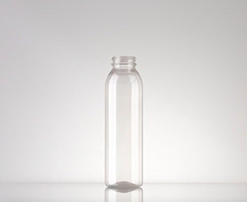 Clear Juice/Dressing Bottles - Round with Caps - BPA Free (12oz) - Pack of 100+