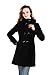 Charex® Women Wool Blends Coat Hooded Double Breasted Trench Coat Slim Long Jacket