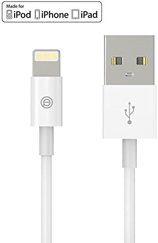 OPSO [Apple MFi Certified] 1M/3.3ft ft USB Charging Cable/Cord with Lightning Connector for iPhone 7 6s 6 Plus 5s 5,iPad Pro mini iPod - White