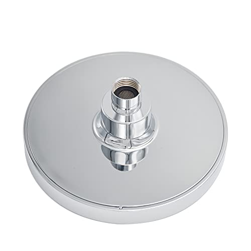 Anlisnut 6 Inch High Pressure Rain Shower Head,Integrally Formed Swivel Ball Joint,360°Adjustable Angles Luxury Fixed Showerhead (Chrome)