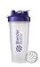 BlenderBottle Classic Loop Top Shaker Bottle, 28-Ounce, Clear/Purple
