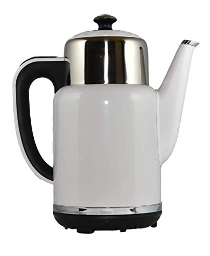 White Gooseneck Stainless Steel Electric Kettle