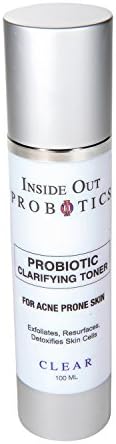 Probiotic Clarifying Toner for Oily and Acne Prone Skin – Natural Clarifying Exfoliating Facial Toner - Pore Minimizer and Blackhead Removal - Perfect for All Skin Types
