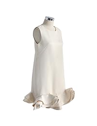 Chicwish Beige de la mujer Silky Peplum Ruffled Shift Vestido De Fiesta