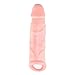 Beauty7 Penis Extender Sheath Scrotum Testicles Ring Prolong Ejaculation Length Girth Enhancer Longer Cock Enlargement Sleeve Reusable