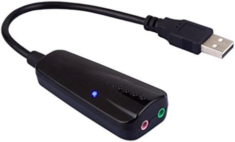 INTEFIRE 3D Virtual 7.1 External USB Sound Card for PC