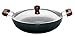 Hawkins Futura 7.5 Litre Deep Fry Pan, Hard Anodised Kadai with Stainless Steel Lid, Flat Bottom Kadhai, Big Kadai, Black (AD75S)
