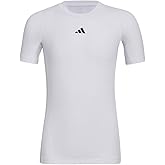Adidas Boys Moisture Wicking Techfit Compression Shirt Short Sleeve
