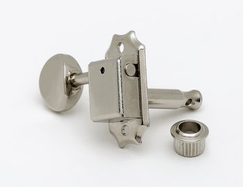 Vintage Tuning Keys Economy 3x3 Nickel w/Metal Buttons Allparts TK-0775-001