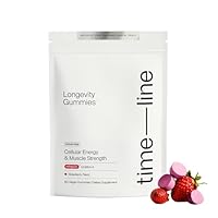 Timeline Mitopure Urolithin A Supplement Gummies - Clinically Proven Support for Healthy Aging and Cellular Renewal - Mitoceutical for Muscle Strength and Longevity