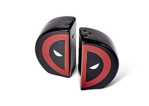 Marvel Deadpool Salt and Pepper Shaker Set - Novelty Red & Black Ceramic Shakers - Cute Kitchen & Ta - //coolthings.us