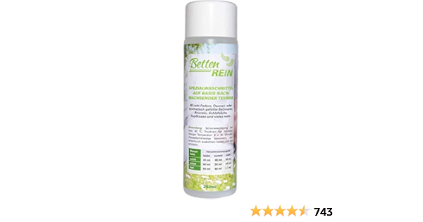 detergente para plumas