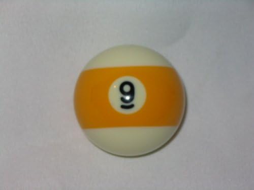 Pool Ball Shifter Knob Yellow Stripe #9