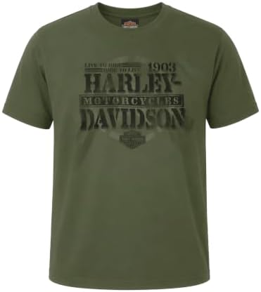 Amazon.com: Harley-Davidson Men's T-Shirt Eagle Graphic Short