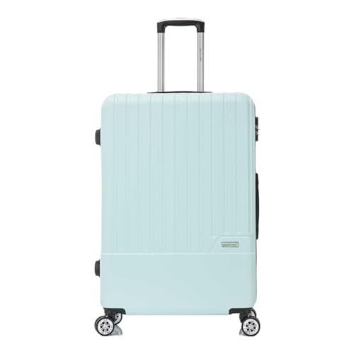 SANTINO Mala de Viagem Grande 32kg Rígida ABS 4 Rodas 360º com Segredo Leve Resistente Flexível Antifurto Verde tamanho 28 polegadas