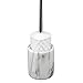 Creative Home Natural Marble Toilet Ball Brush and Holder Set with Silicone Cover Compact Storage Scrubbing Brush for Bathroom Cleaning, 4.3