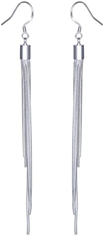 LLNF Vintage Long 925 Sterling Silver Earings Dangle Tassel Fashion Jewelry Drop Earrings for Women 2015