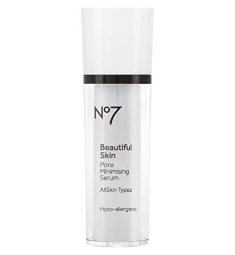 No7 Beautiful Skin : Pore Minimizing Serum 30ml (1 Oz) : Made in EU :The advanced Poreless complex helps to visibly reduce pore size and regulate sebum production to reveal beautiful clear and healthy looking skin.