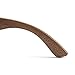 Real Solid Handmade Wooden Sunglasses for Men, Polarized Lenses with Gift Box (Walnut)