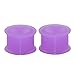 D&M Jewelry 9 Pairs Mixed Color Heart Silicone Soft Ear Plugs Expander Flesh Tunnels Gauges 6g-1