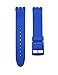 17mm BLUE Replacement Watch Band for Standard Gents Swatch Watch