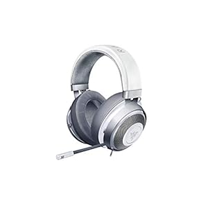 Razer Kraken Mercury White ゲーミングヘッドセット 3.5mm 冷却パッド PS4 PC Switch スマホ RZ04-02830400-R3M1